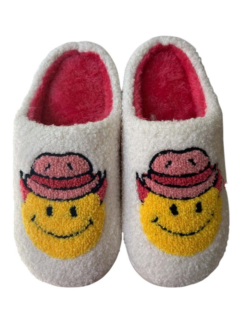 Nashville smiley cowboy hat slippers gift for her smile y2k